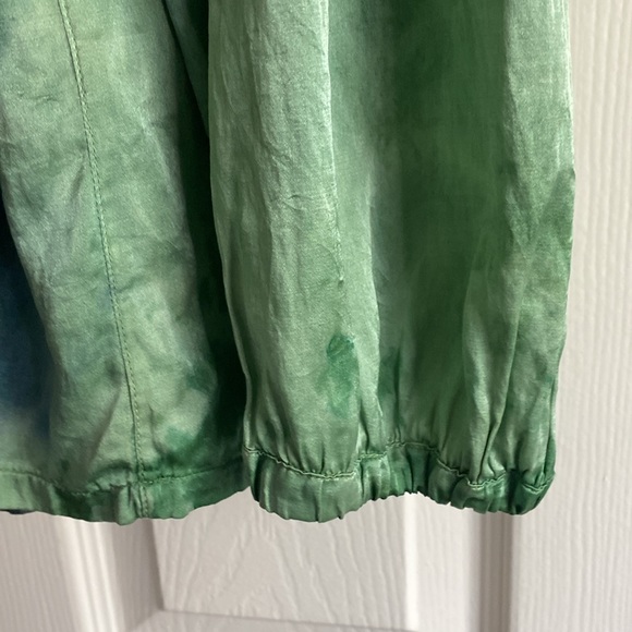 Raquel Allegra Poet Top Elegant Green Tie-Dye Women's in Jade Tie Dye - Picture 7 of 13